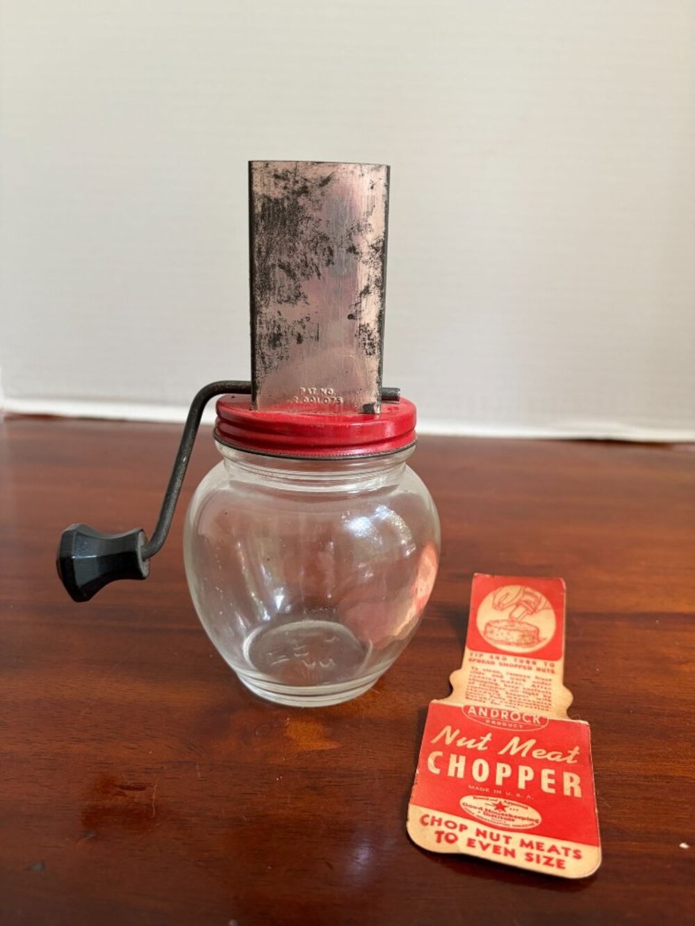 Vintage Androck Brand Nut Meat Chopper, 1930-1950